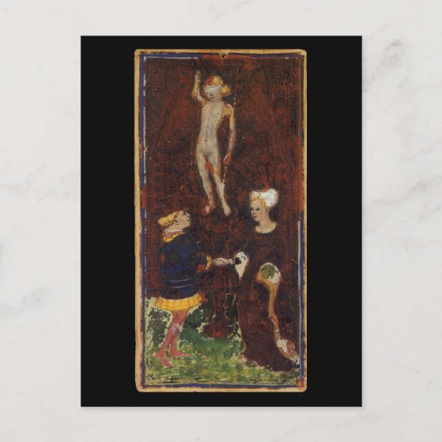 Tarot Card i Älskare Vykort (Framsida)