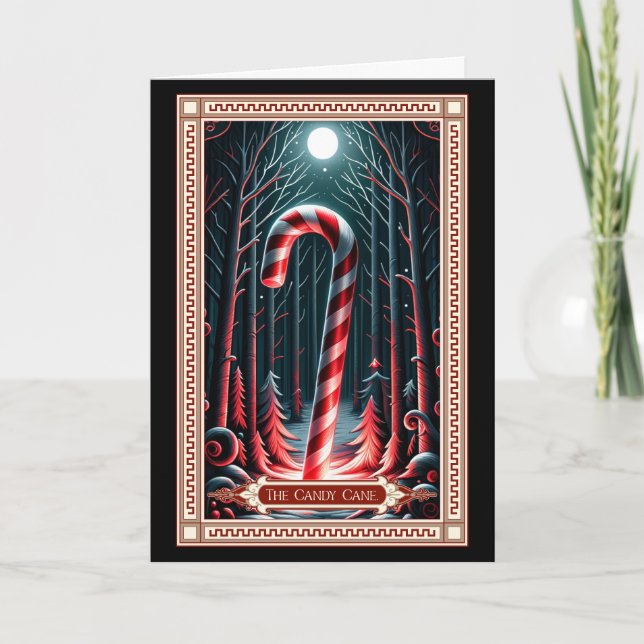 Tarot Card i Candy cane Kort (Framsida)