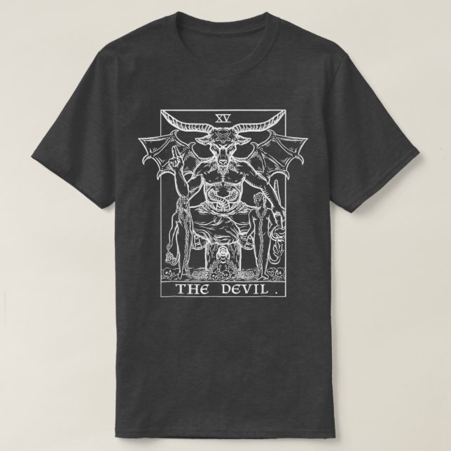 Tarot Card i Djävulen  T Shirt (Design framsida)