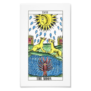 Tarot Card i Måne Fototryck