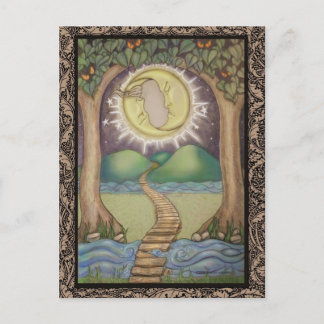 Tarot Card i Måne Vykort
