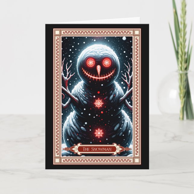 Tarot Card i Snögubbe Kort (Framsida)