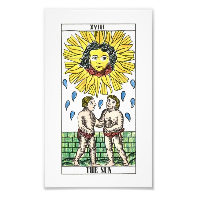 Tarot Card i Sol Fototryck (Framsidan)