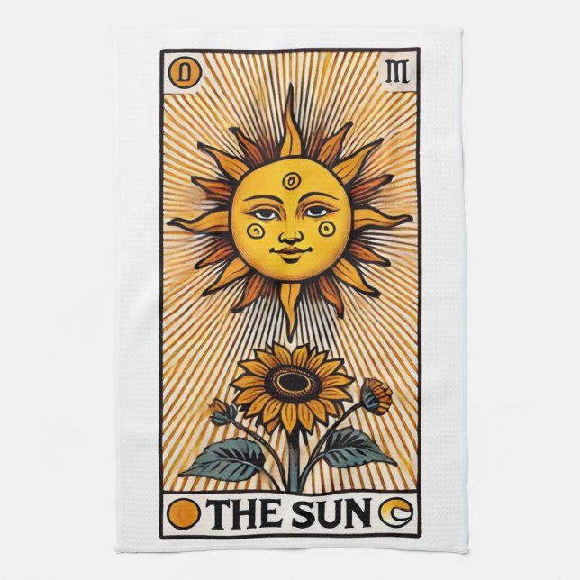 Tarot Card i Sol Kökshandduk (Vertikal)
