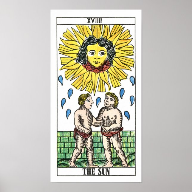 Tarot Card i Sol Poster (Framsidan)