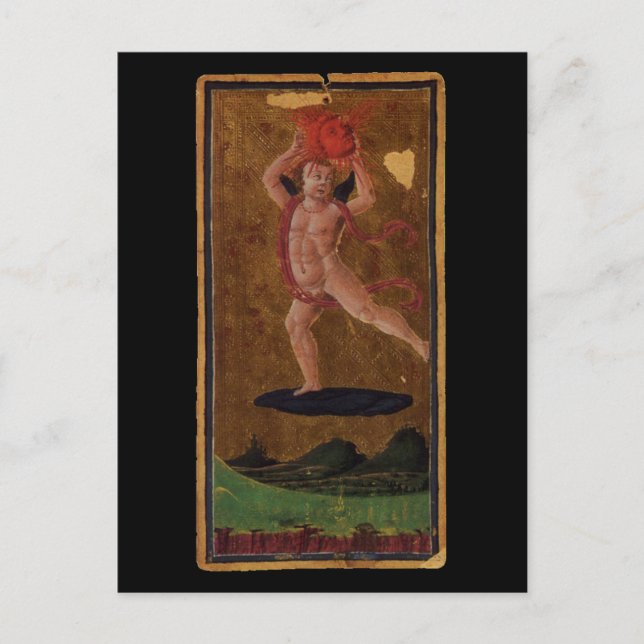 Tarot Card i Sol Vykort (Framsida)