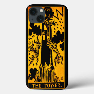 Tarot Card i Torn Guld och Svart