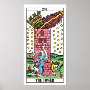 Tarot Card i Torn Poster