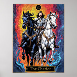 Tarot Card-illustration, Chariot Poster