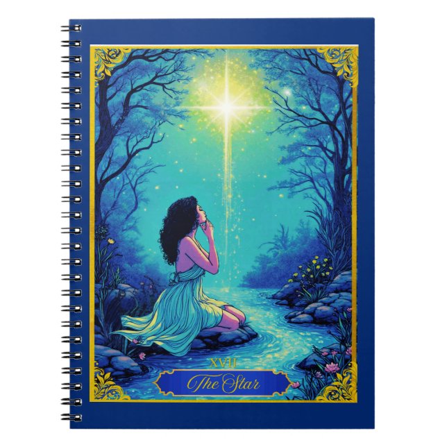 Tarot Card-illustration, stjärnorna Anteckningsbok (Framsidan)