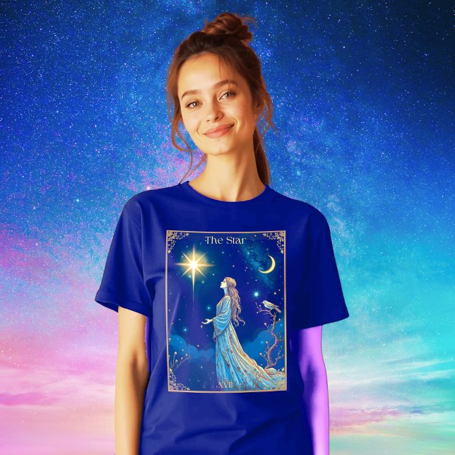 Tarot Card-illustration, stjärnorna T Shirt (Skapare uppladdad)
