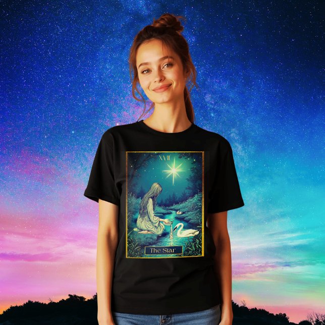 Tarot Card-illustration, stjärnorna T Shirt (Skapare uppladdad)