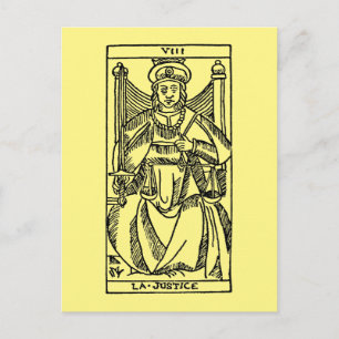 Tarot Card: Justice Vykort