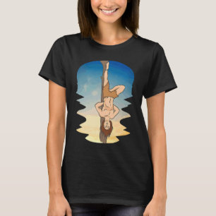 Tarot Card-läsning av kartomancy Hanged Man Occult T Shirt