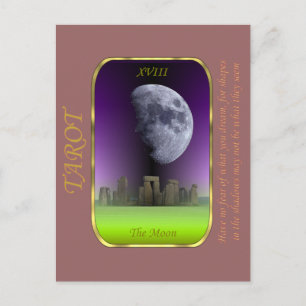 Tarot Card - Måne Vykort