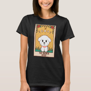 Tarot Card Occult Magic Occulsm Hund Bichon Fris T Shirt