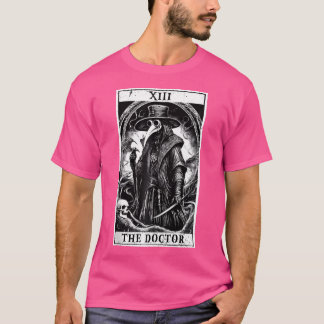 Tarot Card Plague Medical Doktor Magic Occult Whit T Shirt