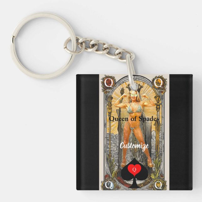 Tarot Card Queen of Spades Thunder_Cove (Framsidan)