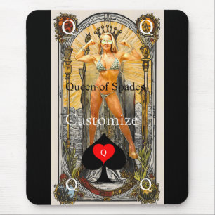 Tarot Card Queen of Spades Thunder_Cove Musmatta