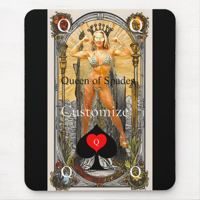 Tarot Card Queen of Spades Thunder_Cove Musmatta (Framsidan)