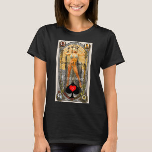 Tarot Card Queen of Spades Thunder_Cove T Shirt