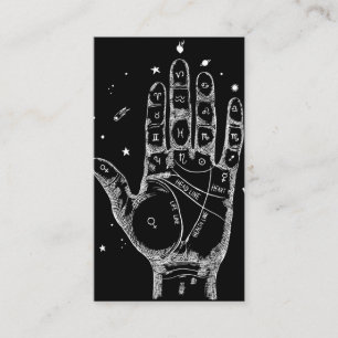 Tarot Card Reader Psychic Handflatan Reading Visitkort