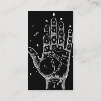 Tarot Card Reader Psychic Handflatan Reading Visitkort