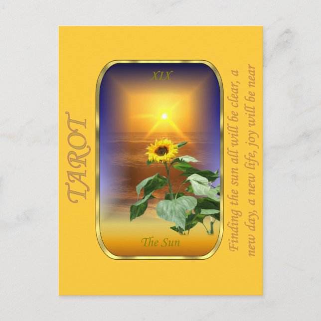 Tarot Card - Sol Vykort (Framsida)