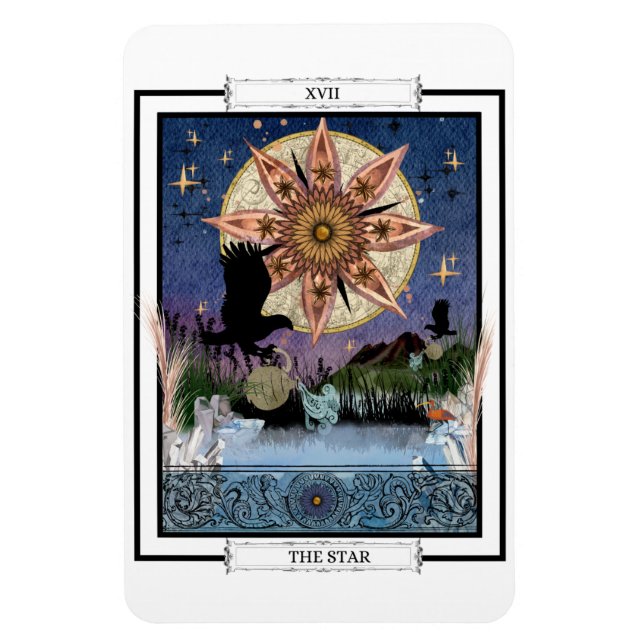 Tarot Card "Stjärnen" Magnet (Vertikal)