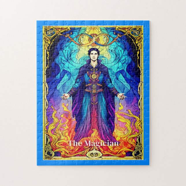 Tarot Card The Magician Pussel (Vertikal)