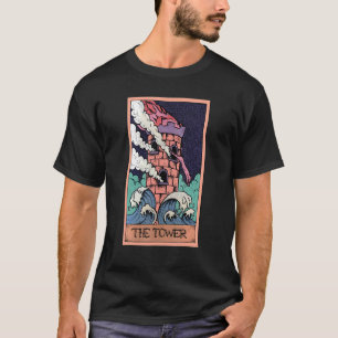 Tarot Card Torn och Sphynx Cat Occult Graphi T Shirt