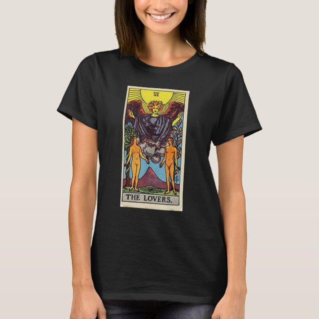 Tarot Card VI-Vintagens utformning T Shirt (Framsida)