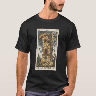 Tarot Card Xvi i Torn T Shirt