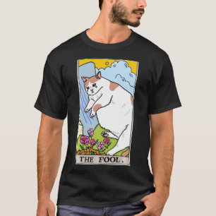 Tarot Cat Tarot Card Gråtande Kat Mema Swea T Shirt