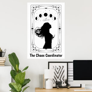Tarot Celestial Mystisk Magisk Häxig Astrologi Poster