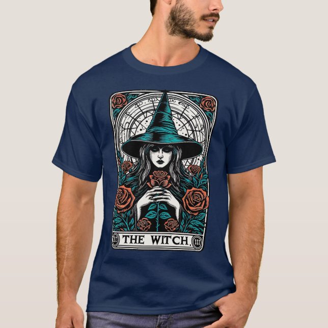 Tarot d Häxan T Shirt (Framsida)