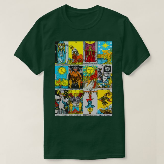 Tarot Deck Tarot T s Shirt (Design framsida)