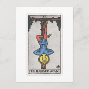 Tarot Der Gehäng te den hängde mannen Vykort