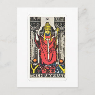 Tarot Der Hierophant (Hierofant) Vykort