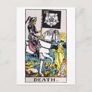 tarot-död vykort