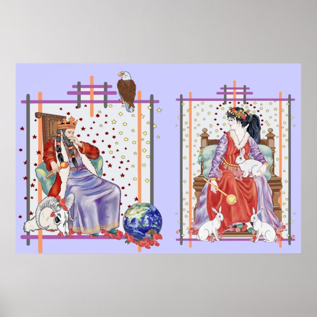 Tarot Empress & Emperor Poster (Framsidan)