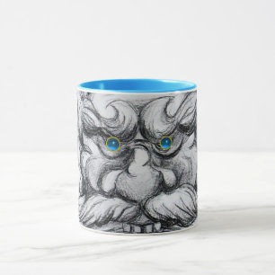 TAROT, FANTASY GROTESQUE MASK Black Blue Mugg