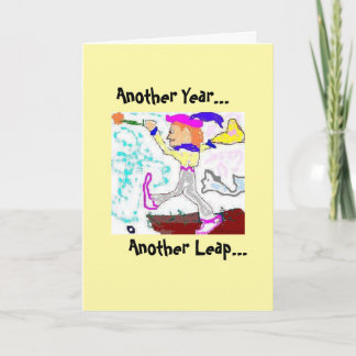 Tarot Fool Birthday Card-Gult Kort