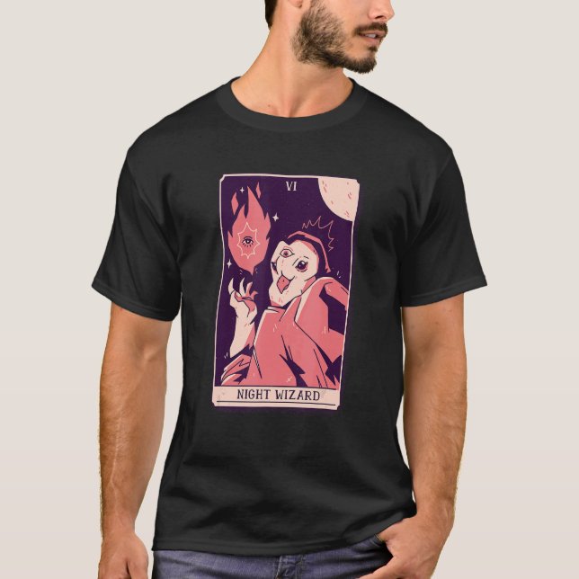 Tarot för nattguiden t shirt (Framsida)