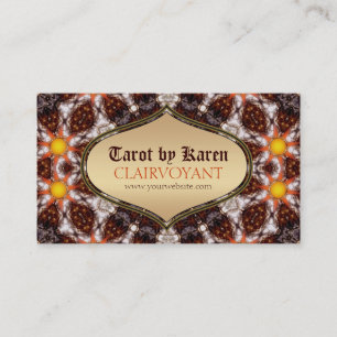 Tarot för soljordgudinna visitkortar visitkort