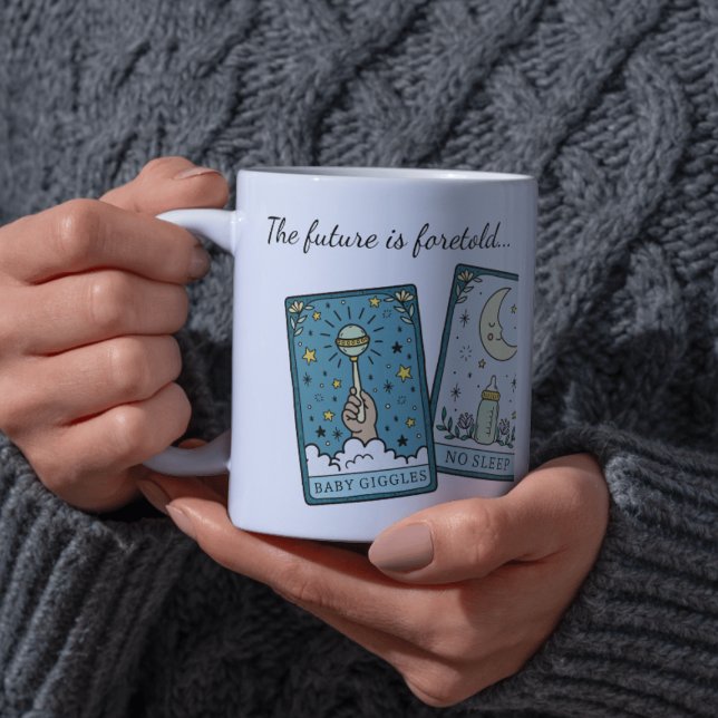 Tarot Fortune Gravid Kön Neutral Mugg (Skapare uppladdad)