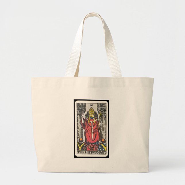 Tarot: Hierophanten Jumbo Tygkasse (Framsidan)