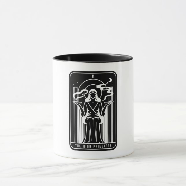 Tarot High Priestess Female Ogräs Rökockult Mugg (Center)