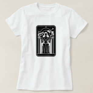 Tarot High Priestess Female Ogräs Rökockult T Shirt