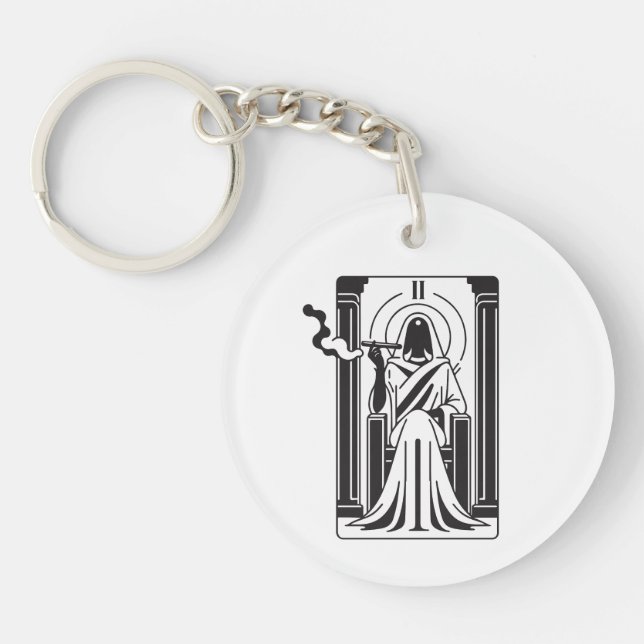 Tarot High Priestess Ogräs Smoking Occult (Framsidan)
